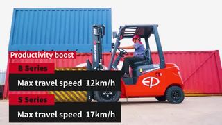 EP EFL Series Demo: 205Ah-460Ah Battery, Solid Tyres & Integrated Charger