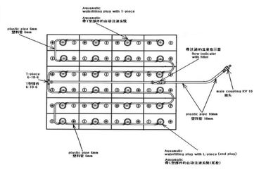 48-woltowy wózek widłowy ołowiowy System nawadniania akumulatora Wysokowydajny materiał z tworzywa sztucznego