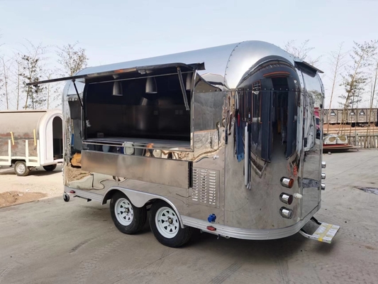 Luxury Airstream Mobile Food Trailer Wielofunkcyjny przyczepa do ciężarówek z jedzeniem ulicznym