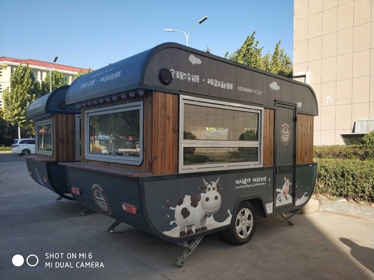Pojazd z przyczepą do jedzenia na zewnątrz Snacks Food Cart Mobilny typ statku Kiosk Przyczepa do żywności Catering
