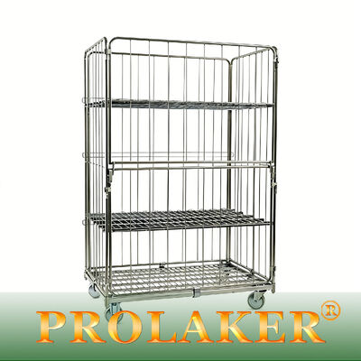 Przemysłowa klasa 3 boczna klatka rolkowa, oszczędna w przestrzeni, składana