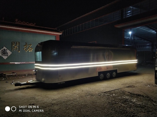Airstream Food Trailer Stainless Steel Fast Food Truck Cart dostępny w sprzedaży