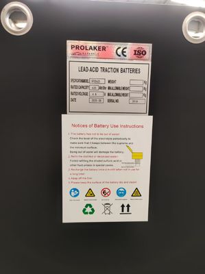 Wysokiej wydajności ładowalna bateria do wózka widłowego 48v 5PZS625 dla Hytera R30XMS2