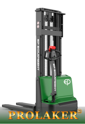 Elektryczny wózek podnośnikowy EP DS3 Walkie 1500 kg, kompaktowy wózek paletowy o wąskim korytarzu z wbudowaną ładowarką