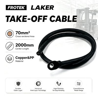 70/2000 Kabel do akumulatora wózka widłowego o dużej wytrzymałości, o wysokiej elastyczności i miedziany, odporny na korozję, do części zamiennych wózków widłowych